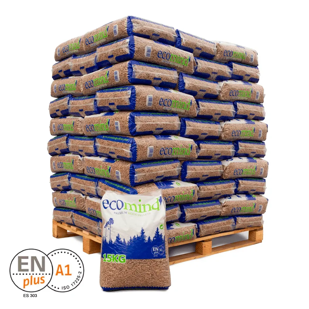 Eco Mind Holzpellets – 70 Säcke à 15 kg (1.050 kg), ENplus A1 ES303