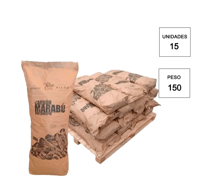 Marabú-Grillholzkohle – 15 Säcke à 15 kg (225 kg)