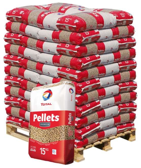 Holzpellets TOTAL PELLET Premium, Palette 990 kg – 66 Säcke à 15 kg
